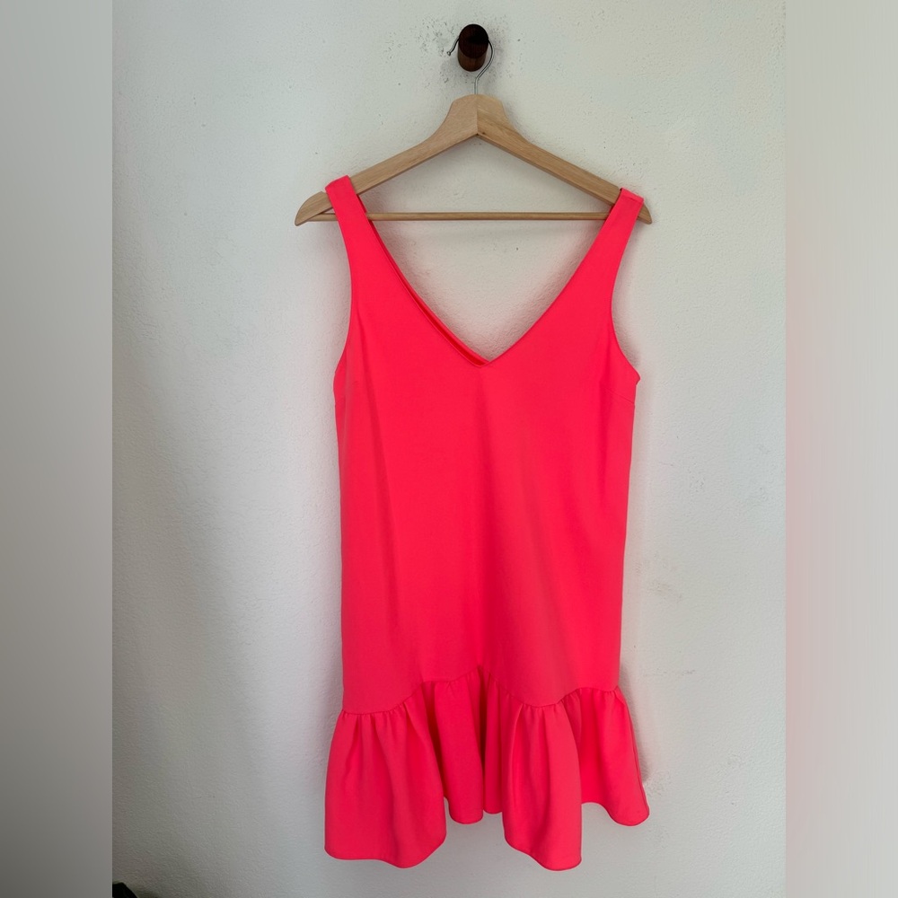Amanda Uprichard Neon Pink Mini Dress